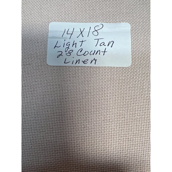 14x18 Oatmeal 28 Count Linen Fabric For Cross Stitch & Crafts - Picture 2 of 2